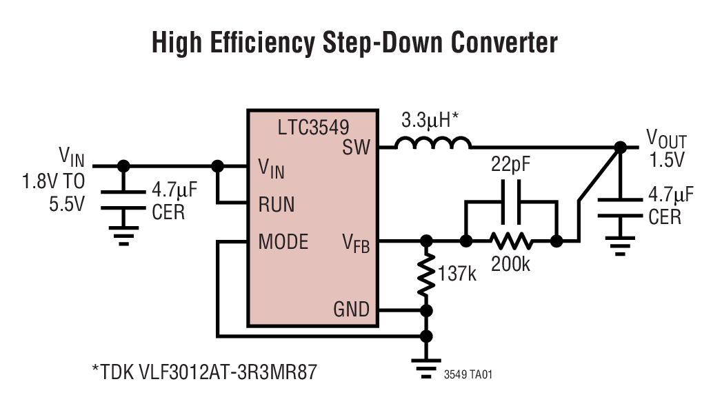 LTC3549Ӧͼһ